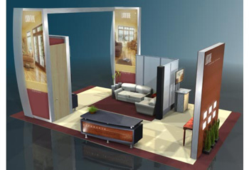 Island displays by E&E Exhibit Solutions