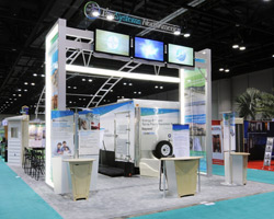 Lumiture Exponents Trade Show Booth